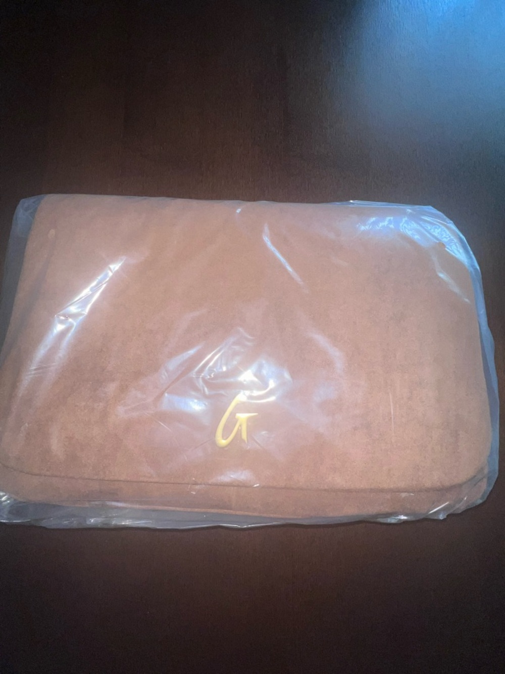 Glamaholic Brown Suede Flap Bag Large NWT NIB